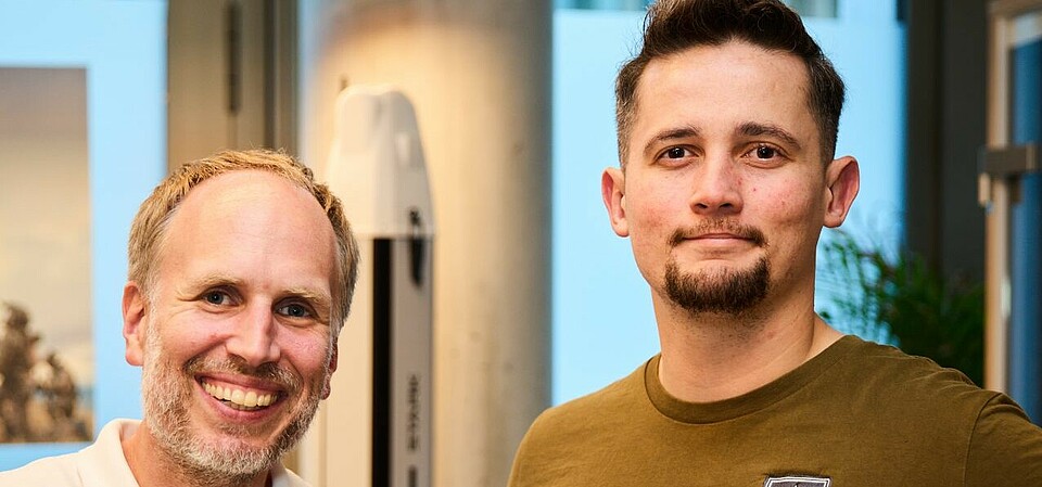 Johannes Schaback (CTO Stark Defence) and Nino Lindenberg (CEO/CTO Pleno) Johannes Schaback (CTO Stark Defence) and Nino Lindenberg (CEO/CTO Pleno)