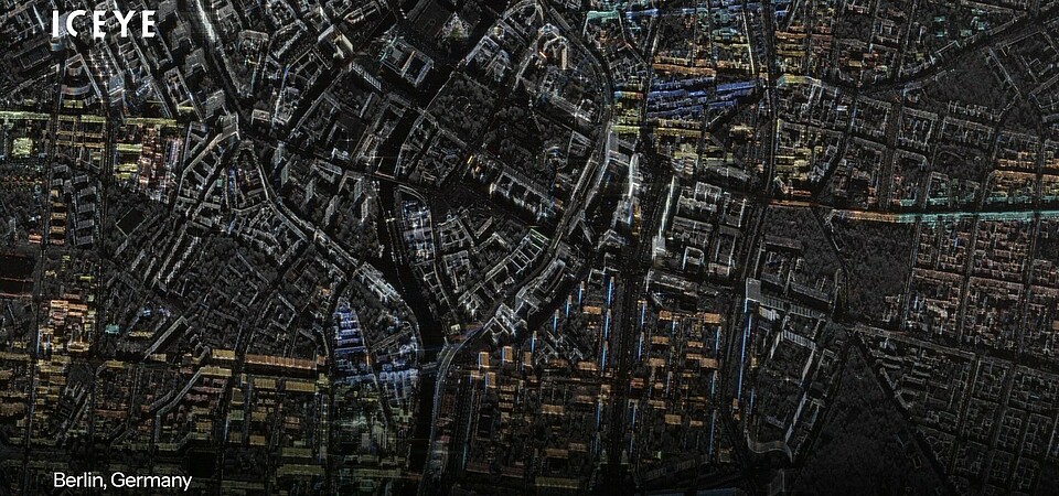 ICEYE SAR satellite image of Berlin ICEYE SAR satellite image of Berlin