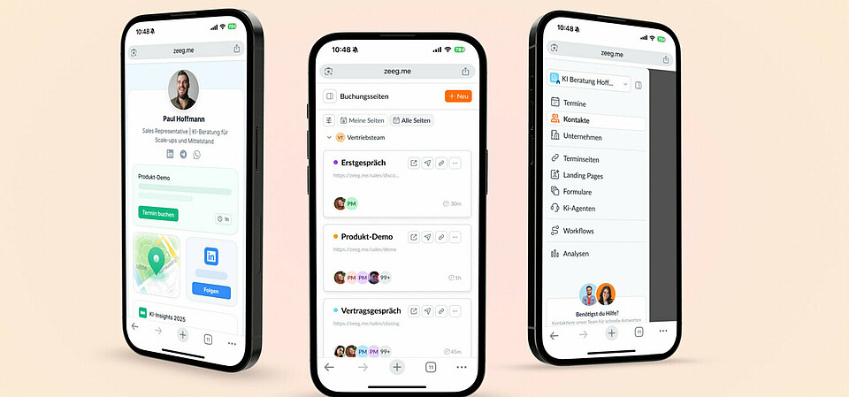 The Zeeg platform combines appointment booking and CRM functions in one tool.