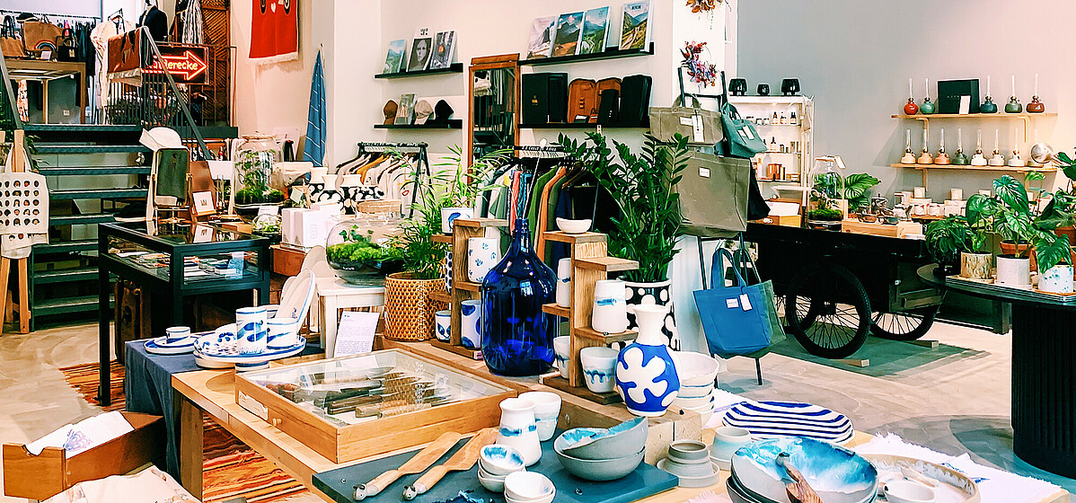 The modern souq – a far cry from market criers in distant bazaars The Souq Dukkan store in Berlin’s Prenzlauer Berg district, HQ of an an online retail firm for crafted goods