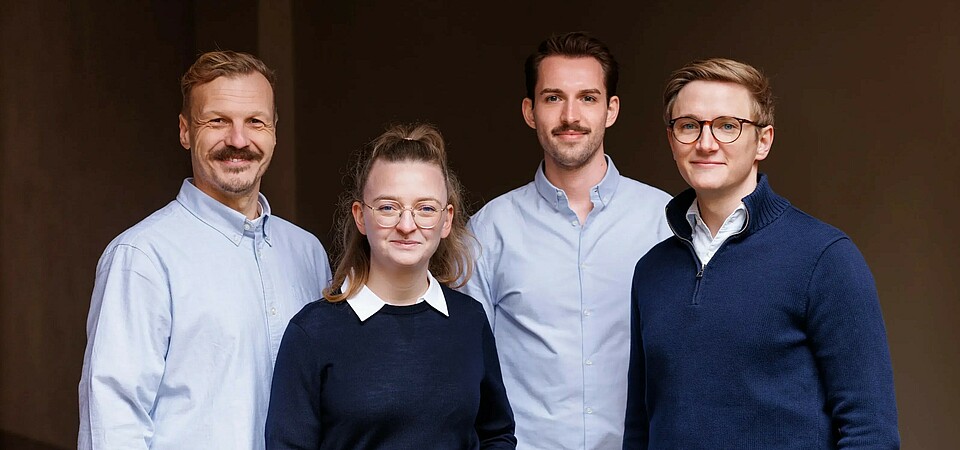 Integral founders, Anil Can Baykal and Lukas Zoerner, and cleverlohn founders, Darleen Warda and Ole Wohltmann