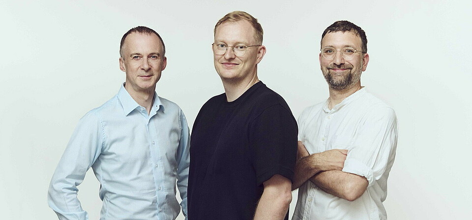 The beatsquares founders, Mark Page (CFO), René Bosch (CEO), Peter Dyllick-Brenzinger (CPTO)